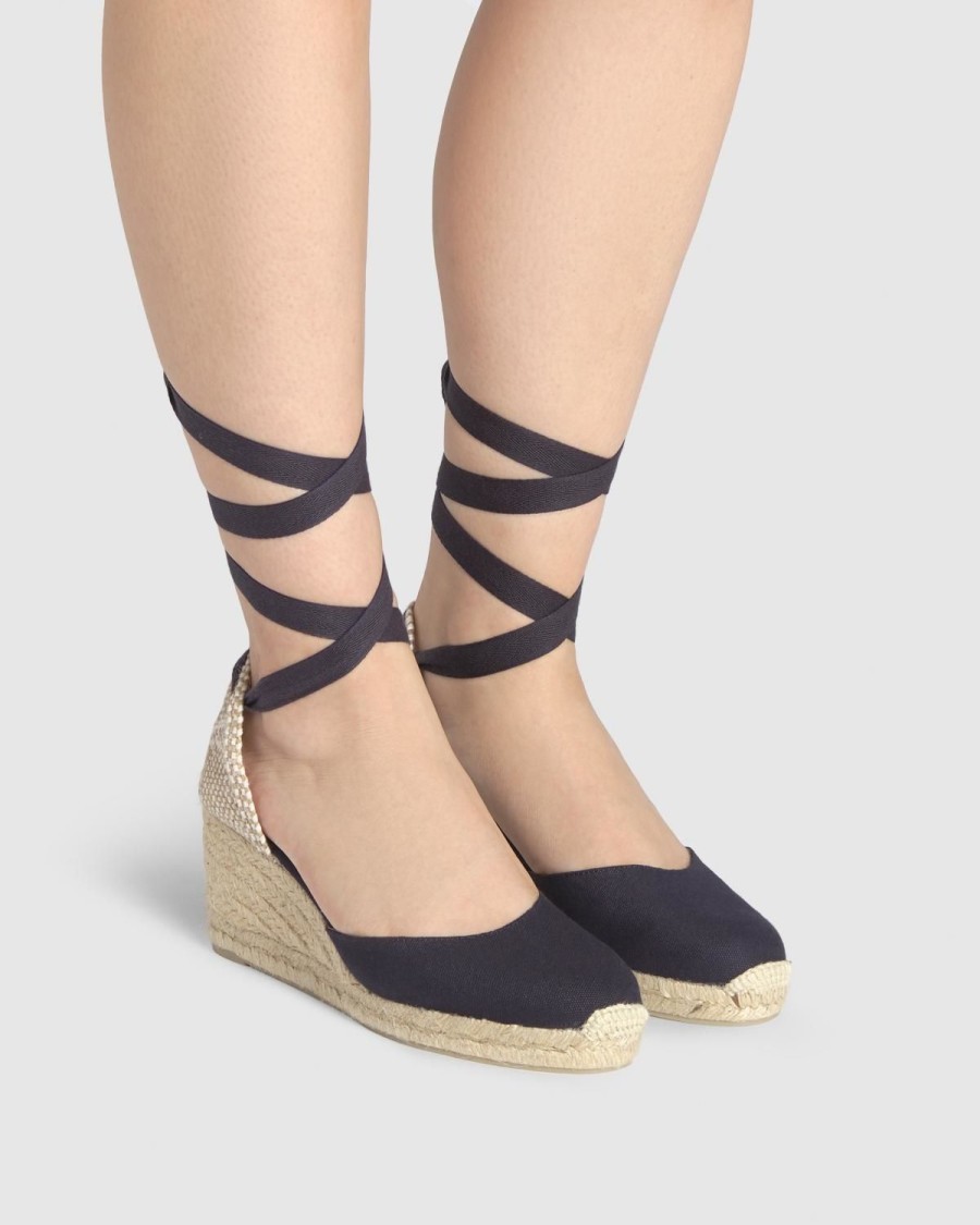 Women Castaner Wedges | Carina Wedge-Azul Oscuro