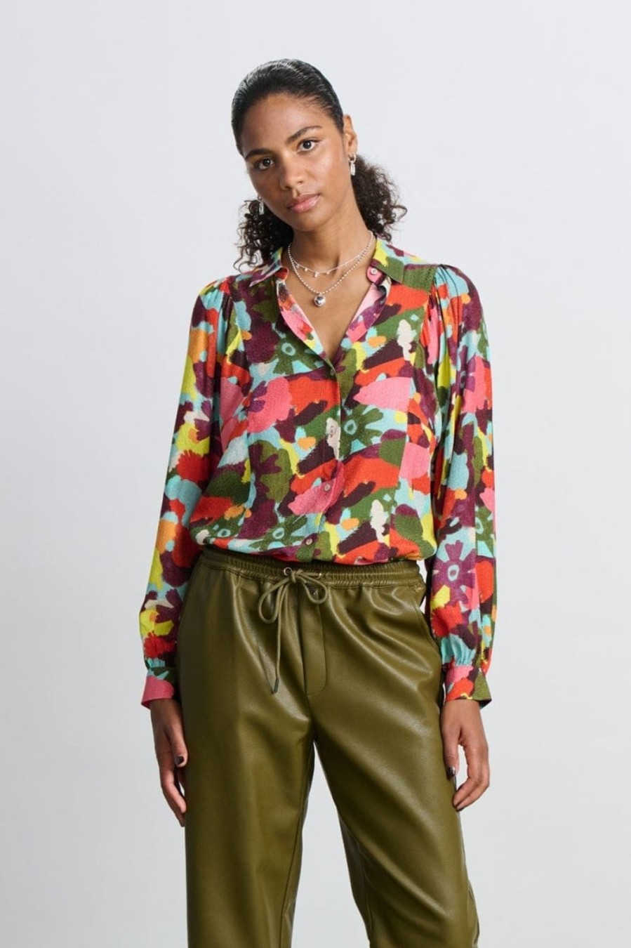 Women Pom Amsterdam Tops | Colour Palett Blouse-Multi