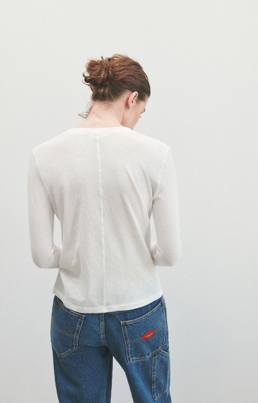 Women American Vintage Tops | Gamipy Tee-White