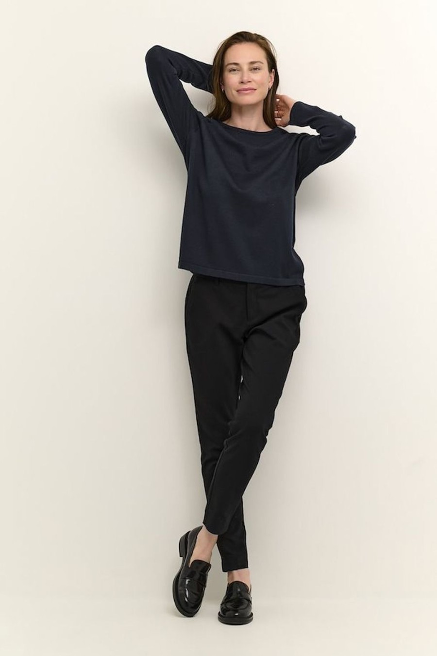 Women Culture Knitwear | Annemarie Solid Jumper-Salute