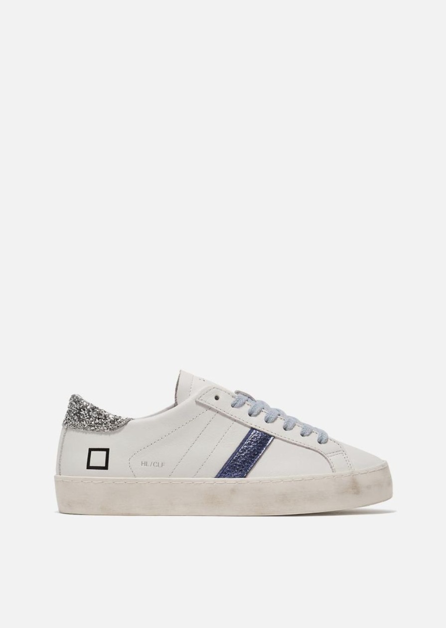 Women DATE Trainers Trainers | Hill Low Calf-White/Blue