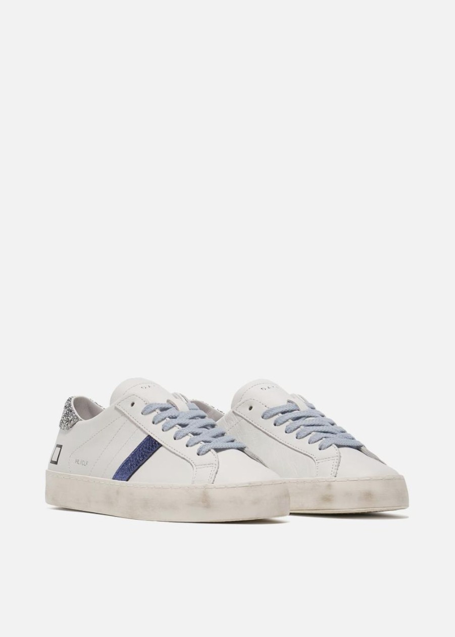 Women DATE Trainers Trainers | Hill Low Calf-White/Blue