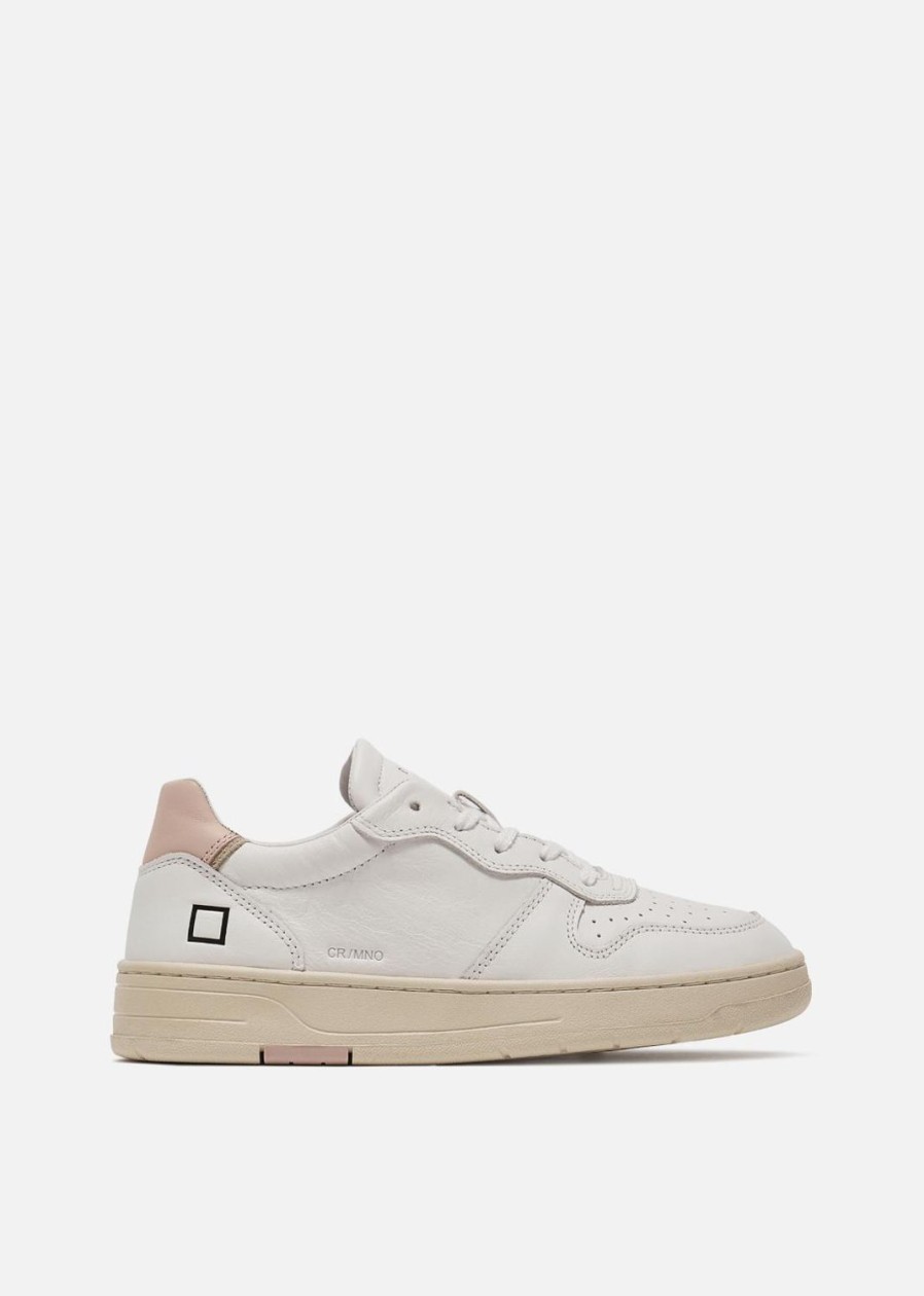 Women DATE Trainers Trainers | Court Mono-White/Pink