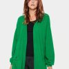 Women Saint Tropez Knitwear | Trixie Cardigan-Verdant Green