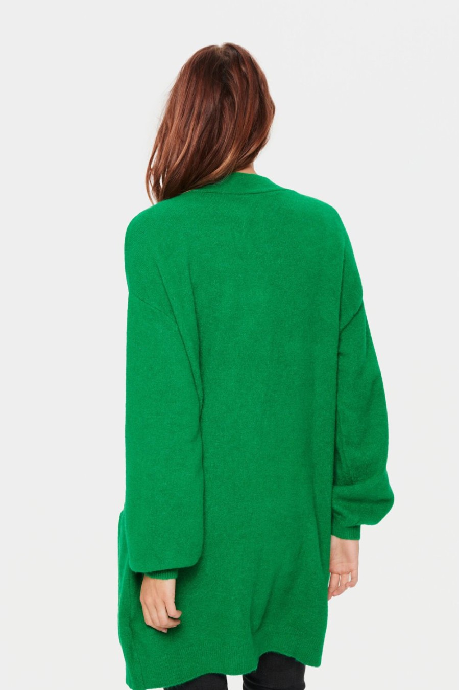 Women Saint Tropez Knitwear | Trixie Cardigan-Verdant Green