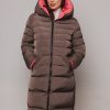 Women Rino & Pelle Coats | Keila Reversible Coat-Taupe And Flamingo