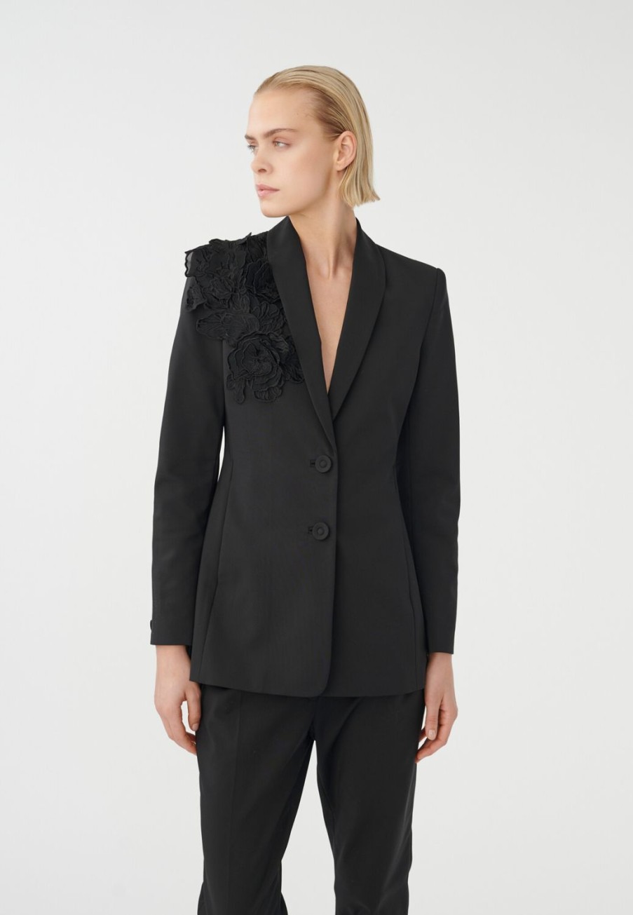 Women Dea Kudibal Jackets | Cristobelli Blazer-Black