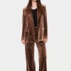 Women Saint Tropez Trousers | Bree Pants-Chocolate Brown