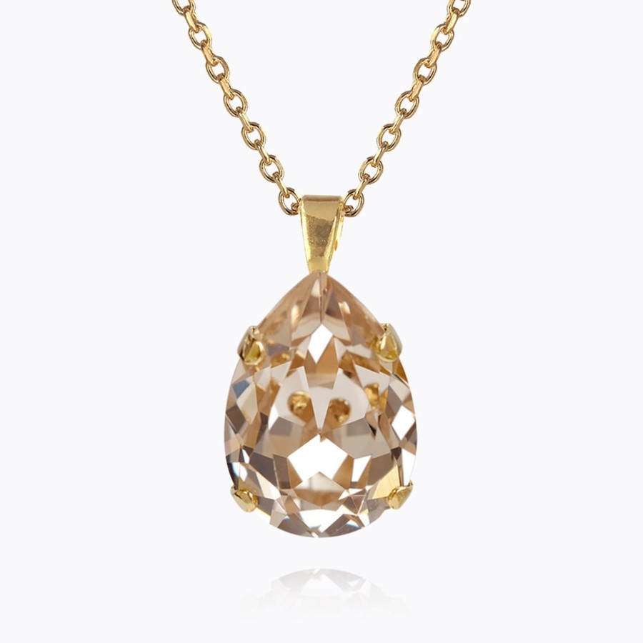 Women Caroline Svedbom Necklaces | Classic Drop Necklace-Gold Silk