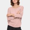 Women Saint Tropez Knitwear | Mila R-Neck Pullover-Sepia Rose