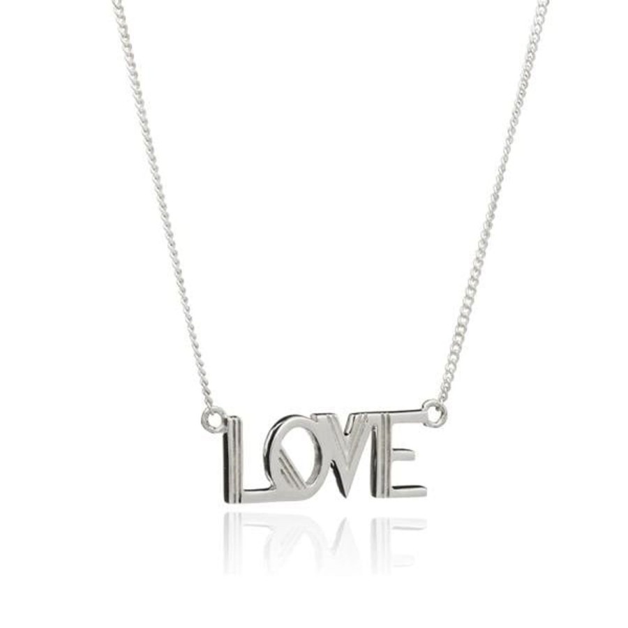 Women Rachel Jackson Necklaces | Silver Love Necklace