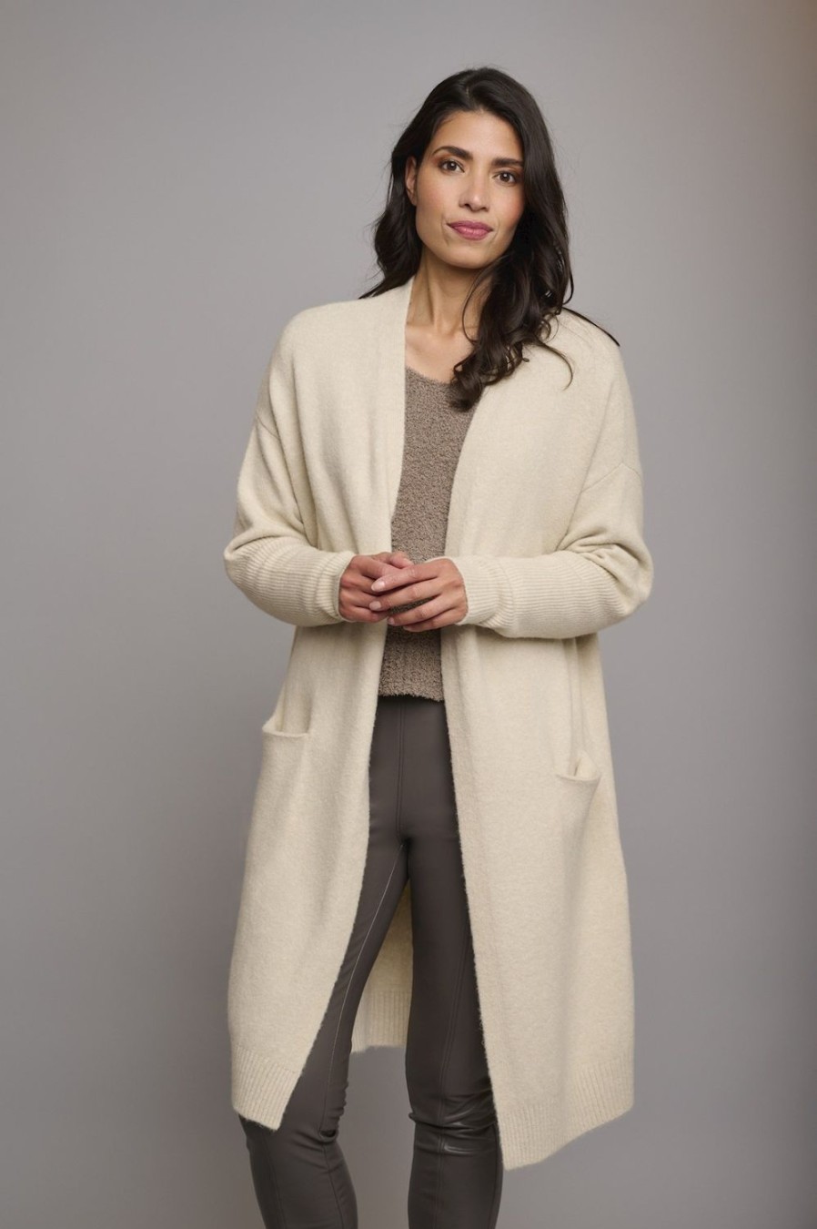 Women Rino & Pelle Knitwear | Kari Long Cardigan-Blanc