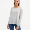 Women Absolut Cashmere Knitwear | Kenza Cashmre Knit-Gris Chine Clair