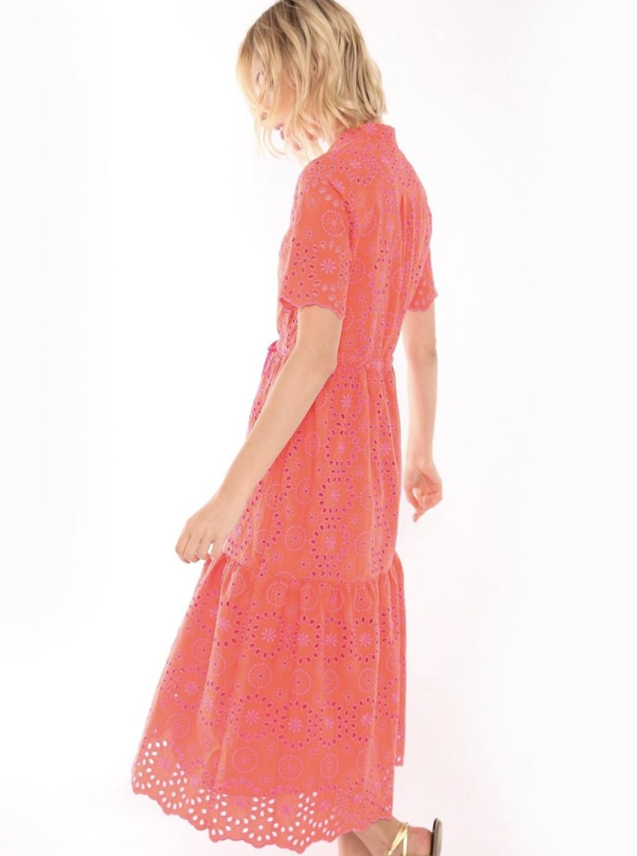 Women Vilagallo Dresses | Aroa Dress-Sangalo Orange/Pink