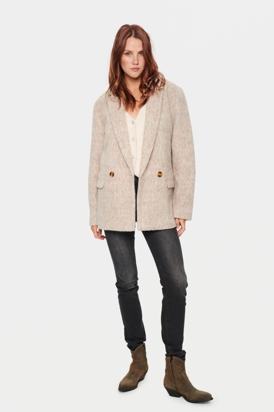 Women Saint Tropez Jackets | Amber Blazer-Amphora Melange