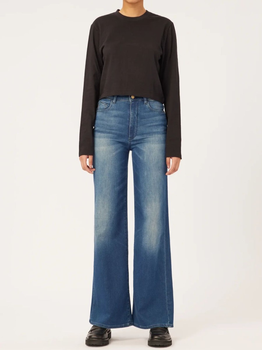 Women DL1961 Jeans | Hepburn Wide Leg Jean-Oriena