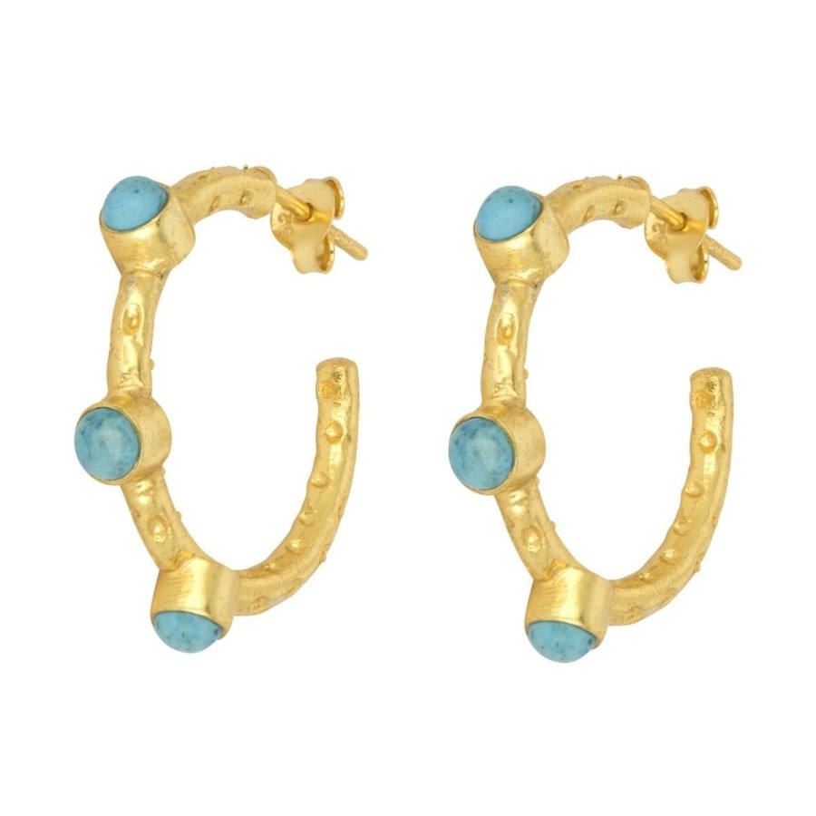 Women Ashiana Earrings | Mini Cruise Earrings-Turquoise