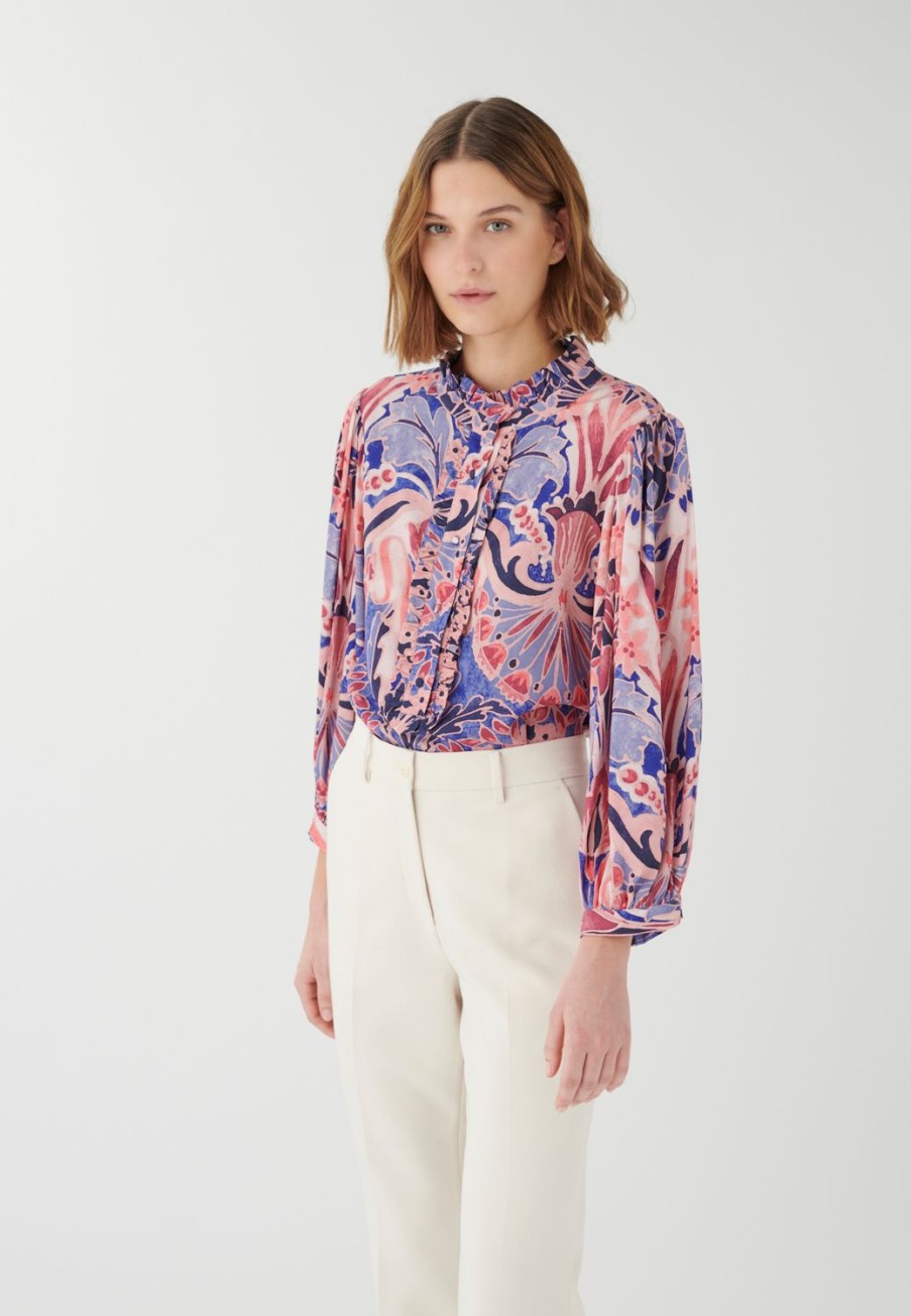 Women Dea Kudibal Tops | Myrla Blouse-Palazzo Sapphire