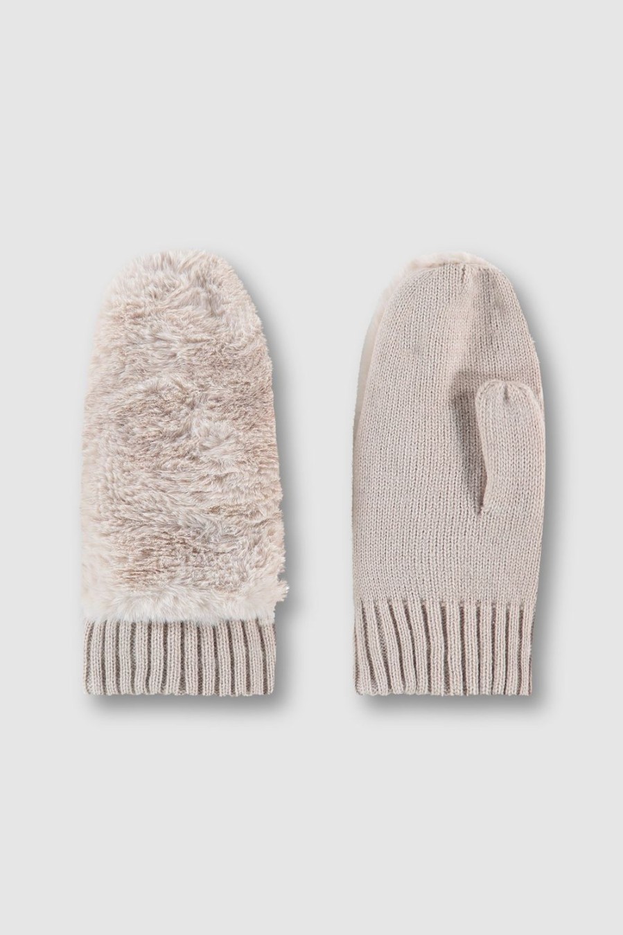 Women Rino & Pelle Gloves | Oxo Mittens-Stone