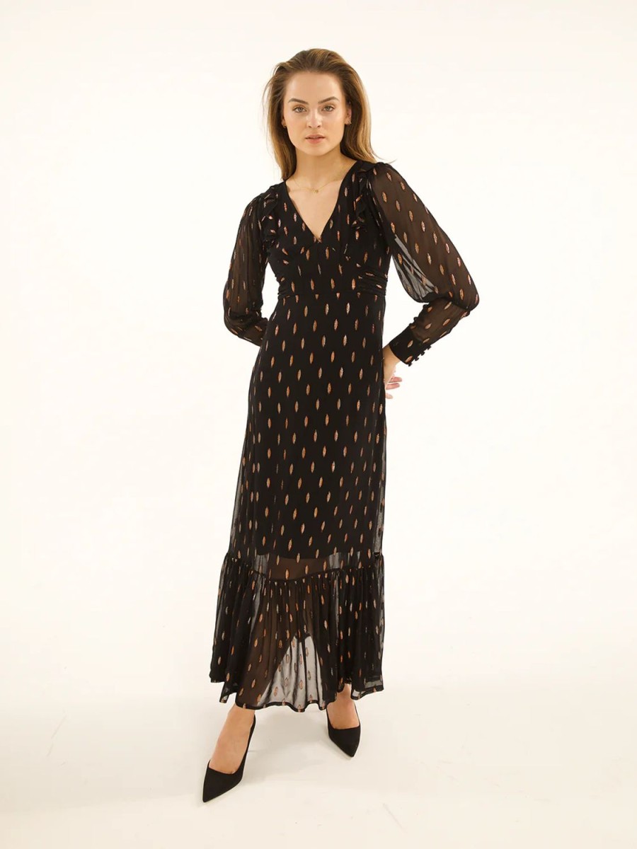 Women Stardust Dresses | Prairie Dress-Black Confetti