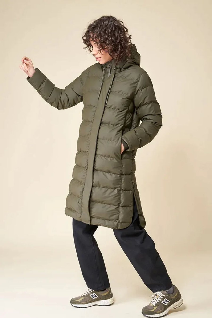 Women Tanta Coats | Puddle Coat-Khaki