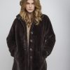 Women Rino & Pelle Coats | Nonna Single Breasted Coat-Dark Oak