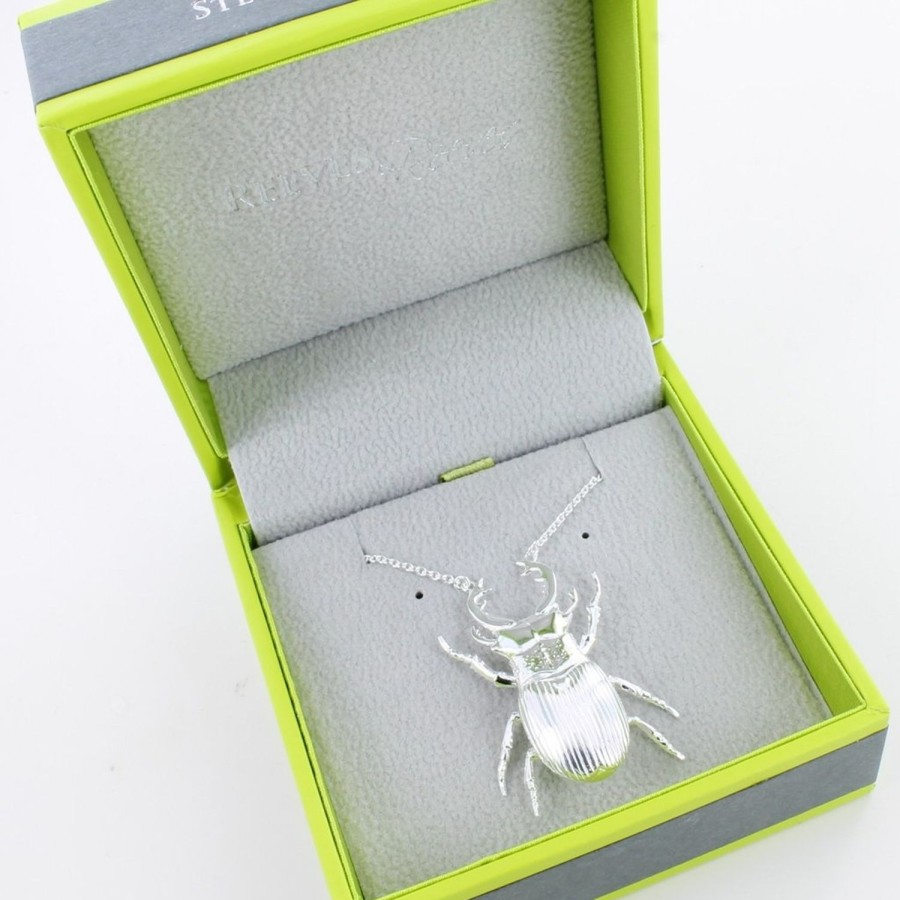 Women Reeves & Reeves Necklaces | Bb220 Stag Beetle Necklace