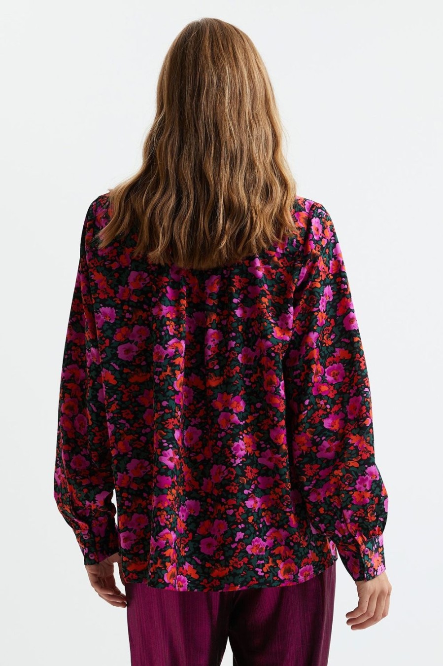 Women Lollys Laundry Tops | Allison Shirt-Flower Print